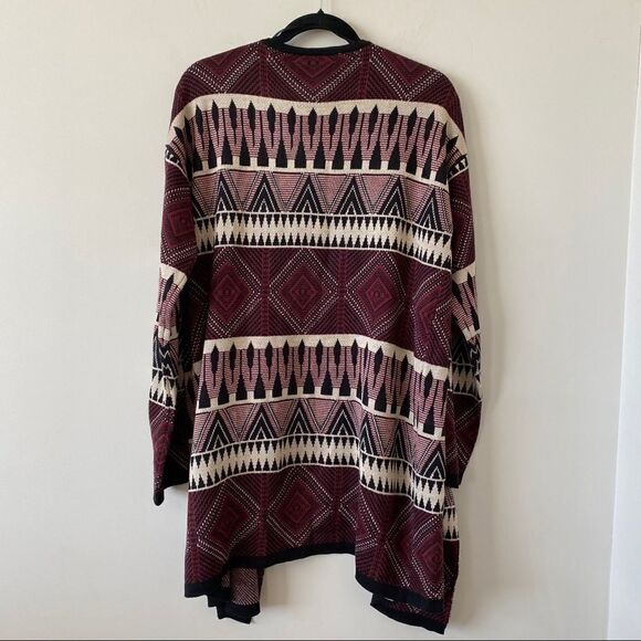 California Moon Rise Waterfall Aztec Cardigan - Picture 2 of 8